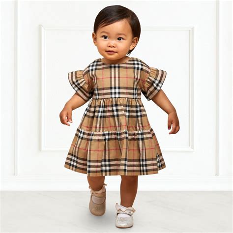 baby boy burberry onsie|Burberry newborn girl dresses.